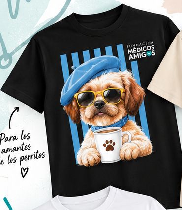 Camiseta Perrito con café